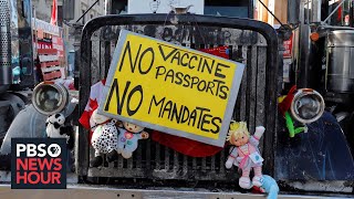 Truckers, demonstrators paralyze Canada's capital over COVID mandates