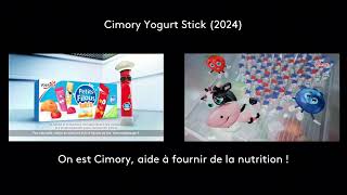 Petits Filous Tub's (2019) vs. Cimory Yogurt Stick (2024) advertisements