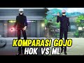 Komparasi Skin Gojo Hok vs Gojo ML - Honor Of Kings | Mobile legends