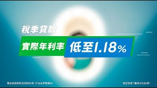 【渣打稅季私人貸款 實際年利率降低至1.18%】