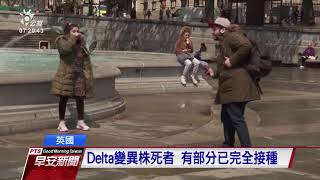 變種病毒Delta導致確診激增 英國延至7月19日解封｜20210615 公視早安新聞