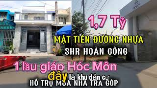 Nhà lầu mặt tiền nhựa, nước máy, sổ riêng giáp Hóc Môn| nhà xã Mỹ Hạnh Nam kdc cát tường phú nguyên