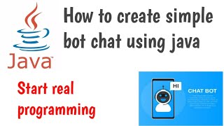 How to make simple chat bot using java