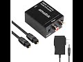 AMALINK Digital to Analog Audio Converter Digital Optical SPDIF Toslink and Digital Coaxial to