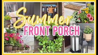 SUMMER FRONT PORCH 2021 | SMALL FRONT PORCH SPRING CLEAN & DECORATE WITH ME
