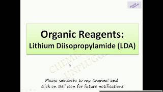 Organic Reagents Lithium diisopropylamide