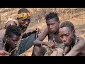 feasting on goats with the hadzabe tribe in the bush