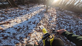 PIT BIKE IN THE WOODS!! (GoPro Hero 13)