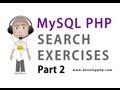 2. MySQL PHP Search Programming : Build the HTML Search Form with Filter List