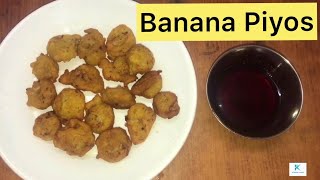 Easy \u0026 Tasty Banana Piyos Recipe | In 20 mns | How to make Banana Piyos| (Step by Step)