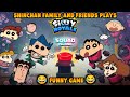 Shinchan family and his friends plays squad island in silly royale 😂 | shinchan devil amongst us 😈