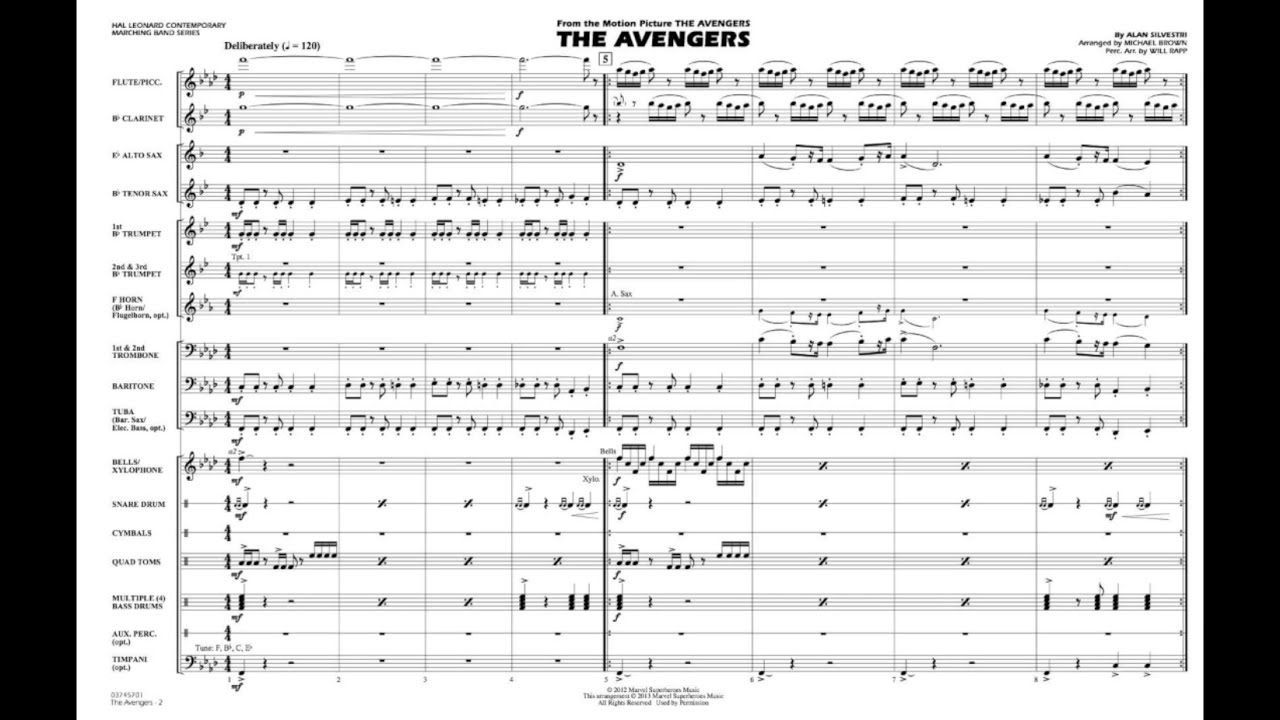 The Avengers By Alan Silvestri Arr Michael Brown And Will Rapp Youtube