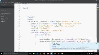 JavaScript Program To Print Prime Numbers within a Range
