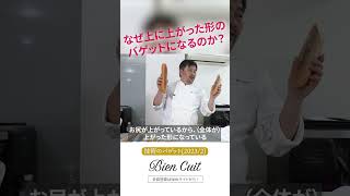 【パン教室ビアンキュイ】プロはここを見る！　ボリュームが出ることとお尻が上がることは全然違う！　技術のバゲット2023/03_1　#Shorts