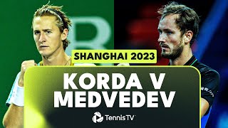 Sebastian Korda vs Daniil Medvedev Match Highlights | Shanghai 2023