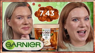 DYING MY HAIR COPPER! GARNIER GOOD HAIR COLOUR TURMERIC COPPER 7.43 Review \u0026 Demo  | Clare Walch