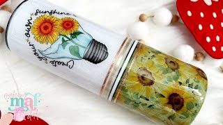 Sunflower Fields Tumbler Tutorial