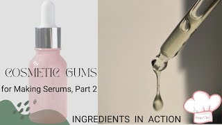 4 Different Semi-Natural Cosmetic Gums & how they thicken + 2 others, Part 2 - Ingredients in Action