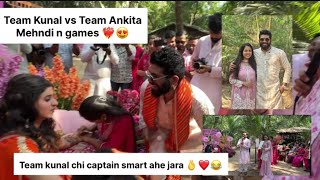 Team kunal vs Team ankita ❤️‍🔥 mehndi n games 😍 |bunny|