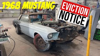 EVICTING THE MOTOR AND TRANS FROM A 1968 MUSTANG!