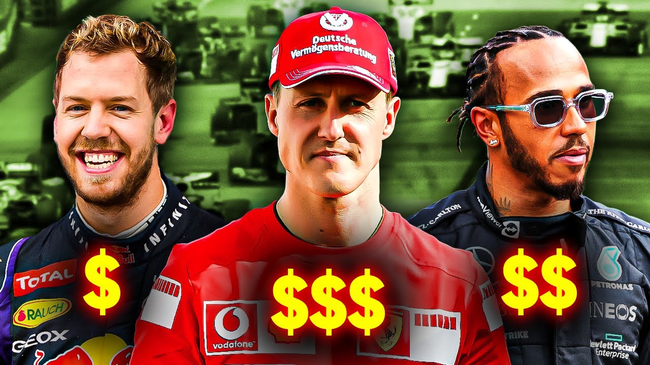 Top 10 Richest F1 Drivers Of All Time - YouTube