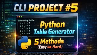Project # 005 | Multiplication Table Generator | Five step Easy to Hard ( Python Project )