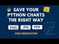 How to Save Charts in Python (Matplotlib + Seaborn) | Export PNG, JPG, PDF in VS Code