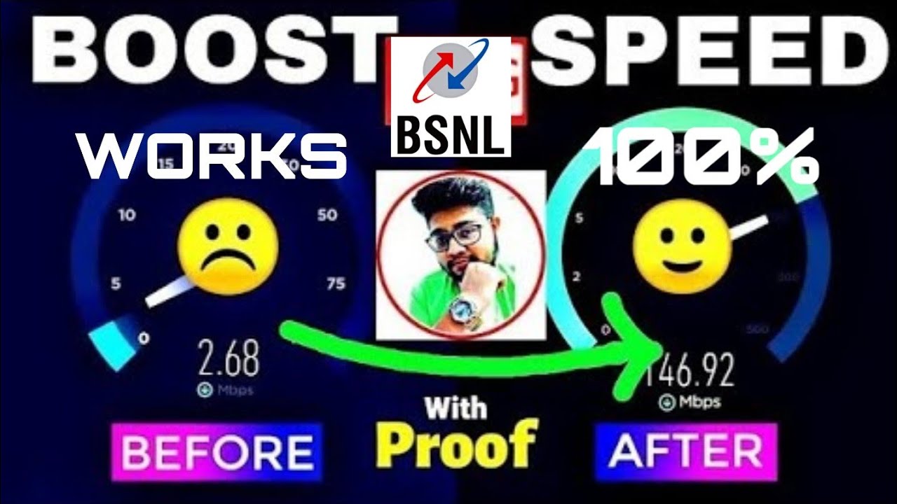 146 Mb/s Speed How To Increase Bsnl Net Speed In Mobile How To Increase ...