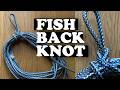 🔥👟 Fish Back Knot. How To Tie Knots Tutorial.