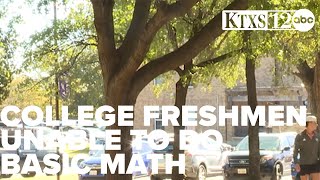 Massive rise in college freshmen unable to do basic math leaves professor unsurprised.