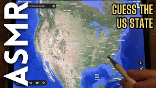 Guess the US State Before I Zoom Out 🇺🇸 🌎 [ASMR Maps]
