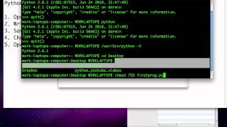 Python 03: Getting Started: Writing and Running Programs