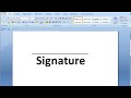 Cara menggambar garis tanda tangan di word