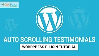 Auto Scrolling Testimonials : Wordpress Plugin Tutorial