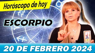 UN PELIGRO ACECHA ⚠️MHONI VIDENTE 🔮 💚 horóscopo– horoscopo de hoy ESCORPIO 20 de  FEBRERO 2024❤️🧡💛❤️