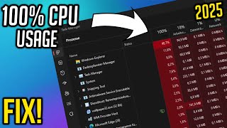 How To Fix 100% CPU USAGE while GAMING in 2025 | Fix High CPU usage | Stuck on 100% CPU usage!
