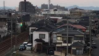 明石市魚住町  下り新幹線と上り普通