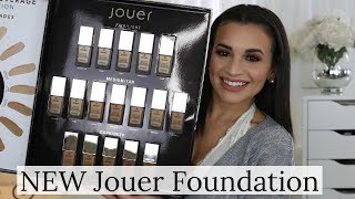 New Jouer Essential High Coverage Crème Foundation| Swatches, Review, and Demo