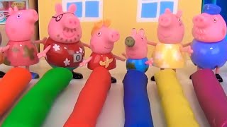How to Make Sculpting Clay Creations with Peppa Pig & Family using Cookie Cutters