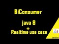 BiConsumer in Java8 | BiConsumer in Java8 with Real Time example | BiConsumer in Java8 tutorials