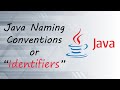 Java naming conventions | Java identifier