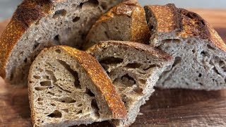 Ekşi Mayalı Tam Buğday Ekmeği 🍞 SOURDOUGH BREAD Tüm detaylar açıklamalarda