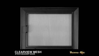 Clear View Mesh Fireplace Glass Doors [Specifications]