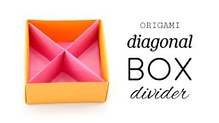 Origami Diagonal Box Divider Tutorial - DIY - Paper Kawaii