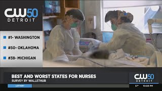 Study Ranks Michigan 38th In US For Nurses