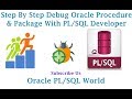 How to Debug a Oracle Procedure | Package with PL/SQL Developer