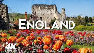 England 4K - Spring Blossom, Scenic Relaxation Film With Relaxing Music and Nature Videos