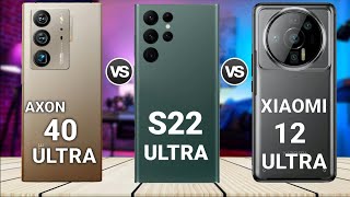 ZTE Axon 40 Ultra  vs Samsung S22 Ultra vs Xiaomi 12 Ultra || Price | Review | Launch Date