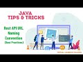 Java Tips and Tricks: Rest API URL Naming Convention (Best Practices)