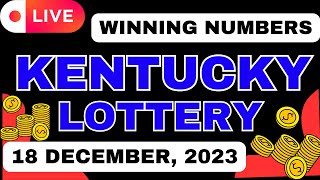 Kentucky Evening Lottery Draw Results - Dec 18, 2023 - Pick 3 - Pick 4 - Cash Ball 225 - Powerball